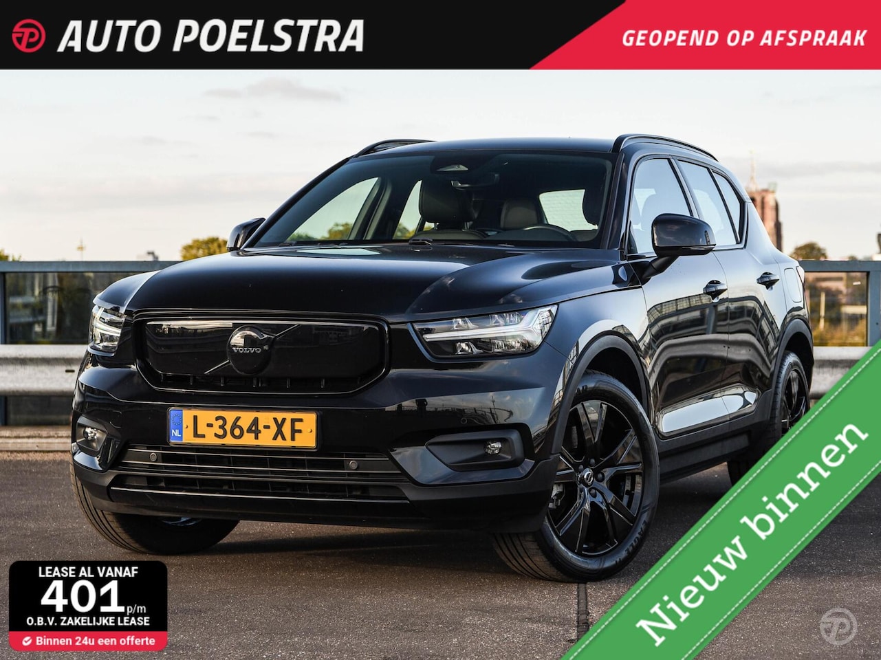 Volvo XC40 - Recharge P8 AWD R-Design Harman Kardon Leder Cruise Control Adaptief Camera Black Edition - AutoWereld.nl