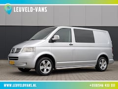 Volkswagen Transporter - 2.5 TDI MARGE DUBBELE CABINE AIRCO CRUISE CARPLAY TREKHAAK