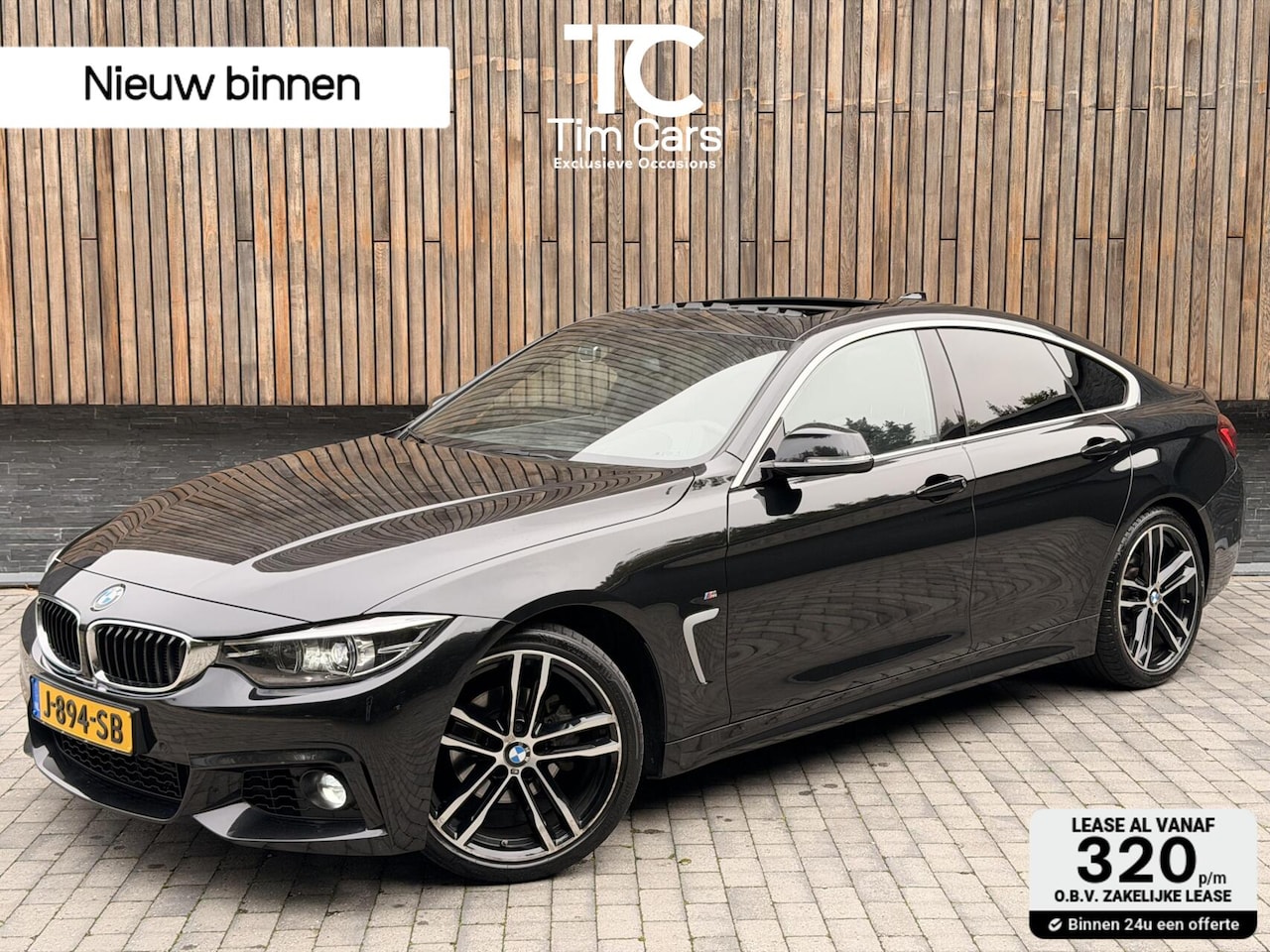 BMW 4-serie Gran Coupé - 418i M Sport Àutomaat | Open dak | LED verlichting | Lederen bekleding | Stoelverwarming | - AutoWereld.nl