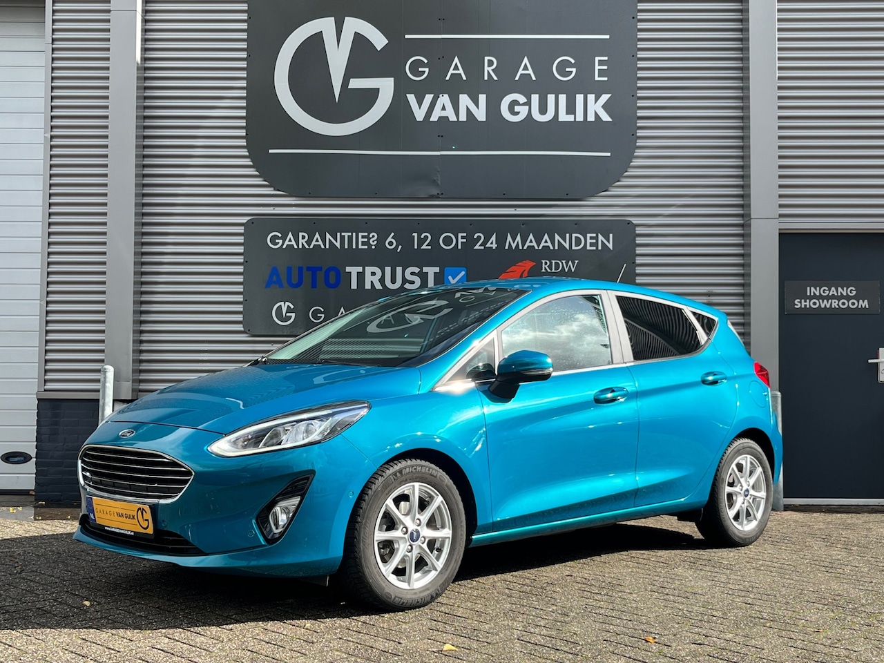 Ford Fiesta - 1.0 101PK Automaat,Navi,Clima,Cruise,Carplay,Isofix,StoelVerw,Camera,Lmv,Usb,ElektrRamenV+ - AutoWereld.nl