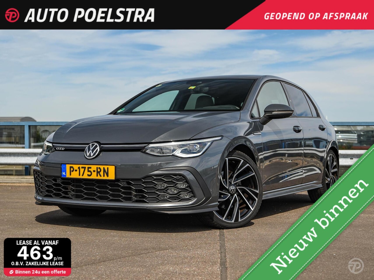 Volkswagen Golf - 2.0 TDI GTD 200 PK IQ Light Leder HUD Harman Kardon Standkachel Trekhaak 19" incl. BTW - AutoWereld.nl