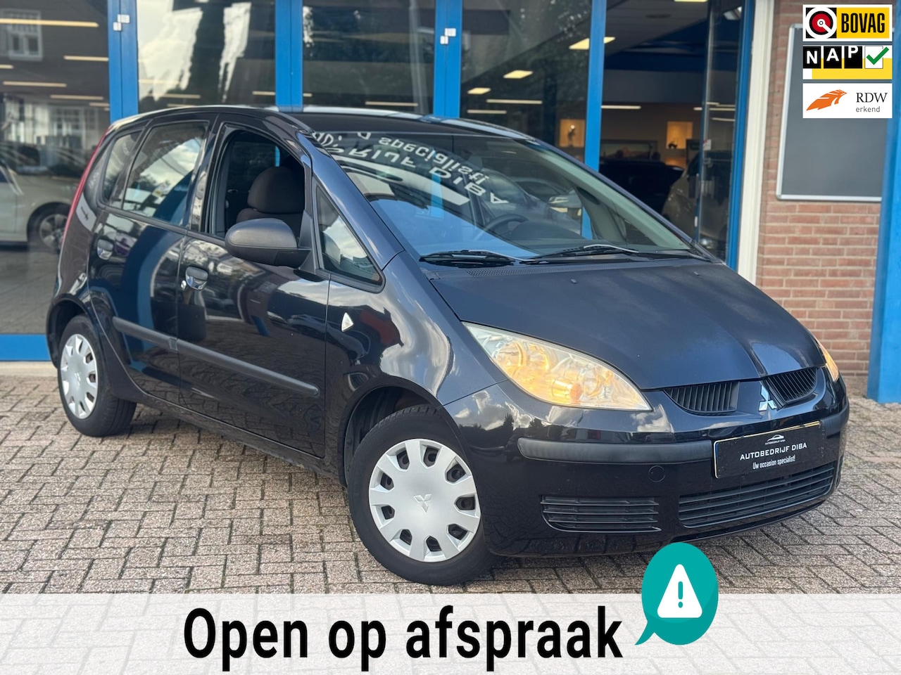 Mitsubishi Colt - 1.3 Incharge 2008 5drs Zwart AIRCO APK NAP! - AutoWereld.nl