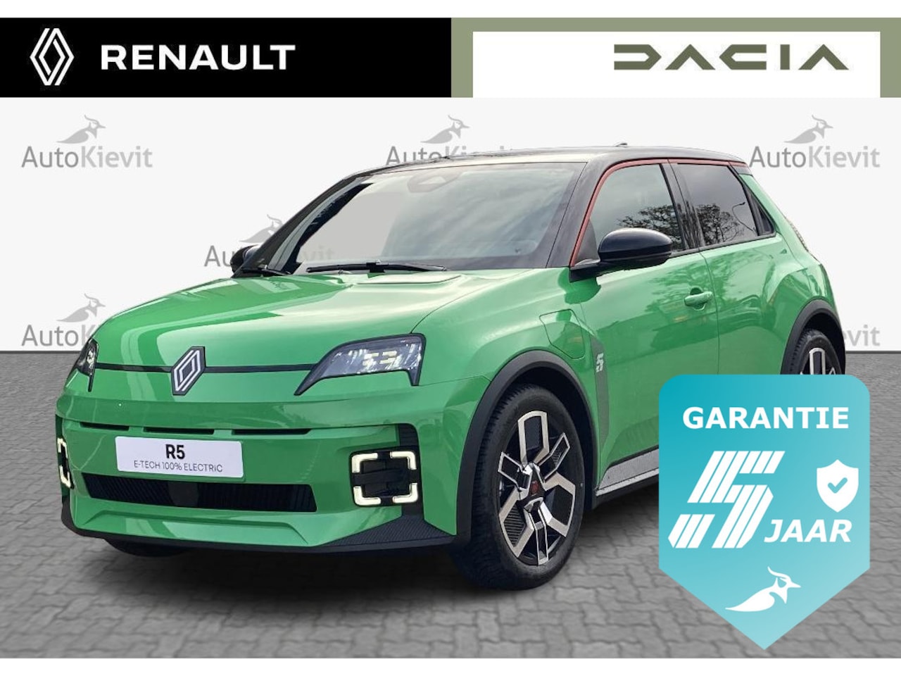 Renault 5 - comfort range techno 52 kWh - 5 JAAR GARANTIE / two-tone kleurstelling - rouge - all weath - AutoWereld.nl