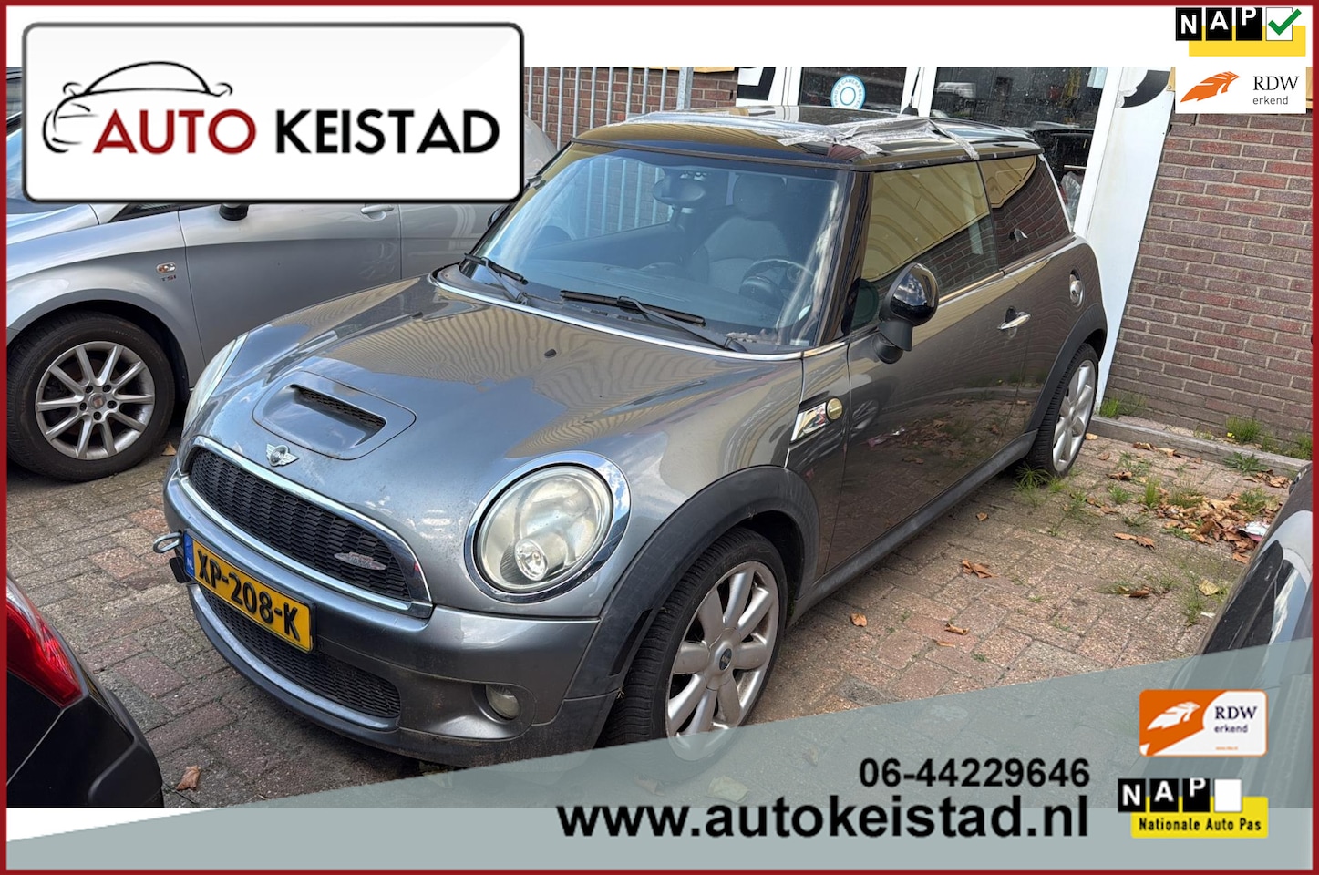 MINI John Cooper Works - Mini 1.6 JCW 211PK AUTOMAAT PANORAMA/LEDER! ELEKTRA PROBLEEM! - AutoWereld.nl