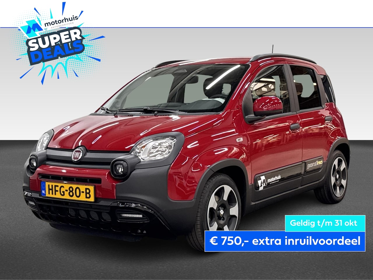 Fiat Panda - 1.0 HYBRID 70PK PANDINA AIRCO CRUISE PDC CARPLAY NAP - AutoWereld.nl