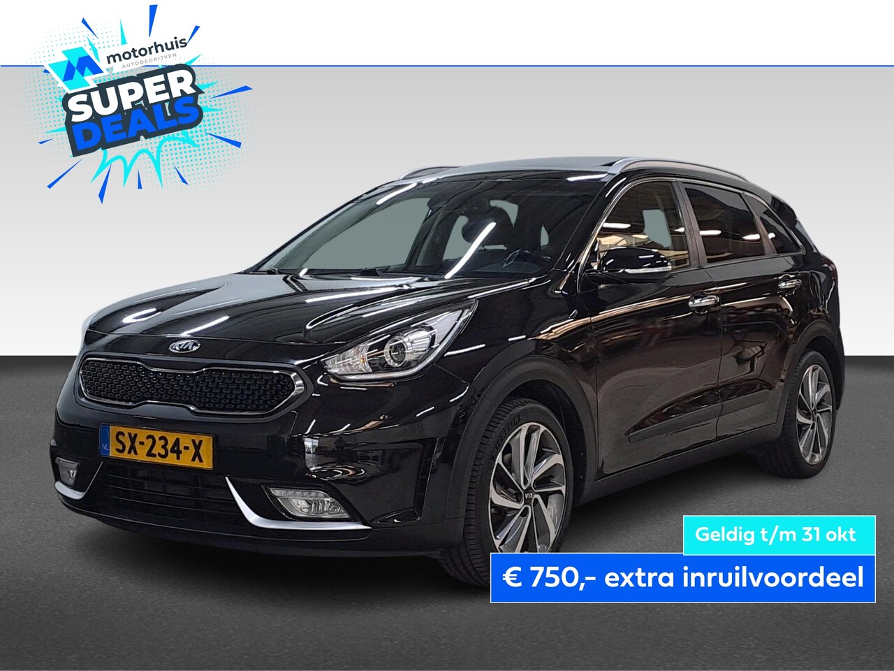 Kia Niro - 1.6 GDI 141PK HYBRID DESIGN EDITION NAVI CAMERA TEL PDC SCHUIFDAK NAP - AutoWereld.nl