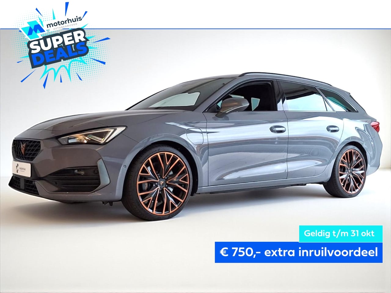 CUPRA Leon Sportstourer - 1.4 e-Hybrid 245pk Copper Edition NAVI CAMERA LED - AutoWereld.nl