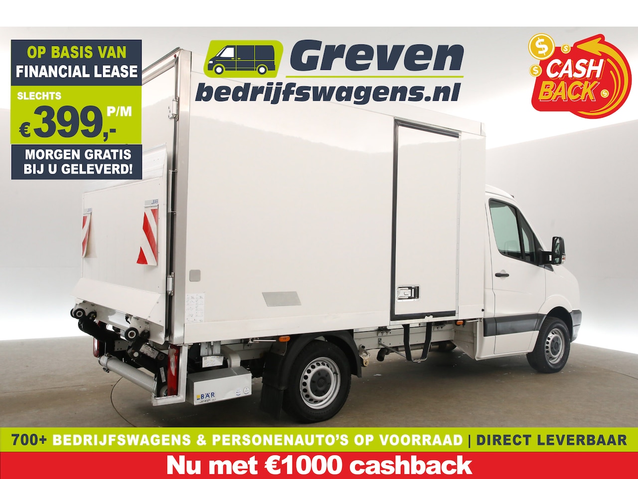 Volkswagen Crafter - 35 2.0 TDI L3.40m Koelwagen 0° C | NACHTKOELING | Zijdeur | Laadklep | Bakwagen | Koelauto - AutoWereld.nl