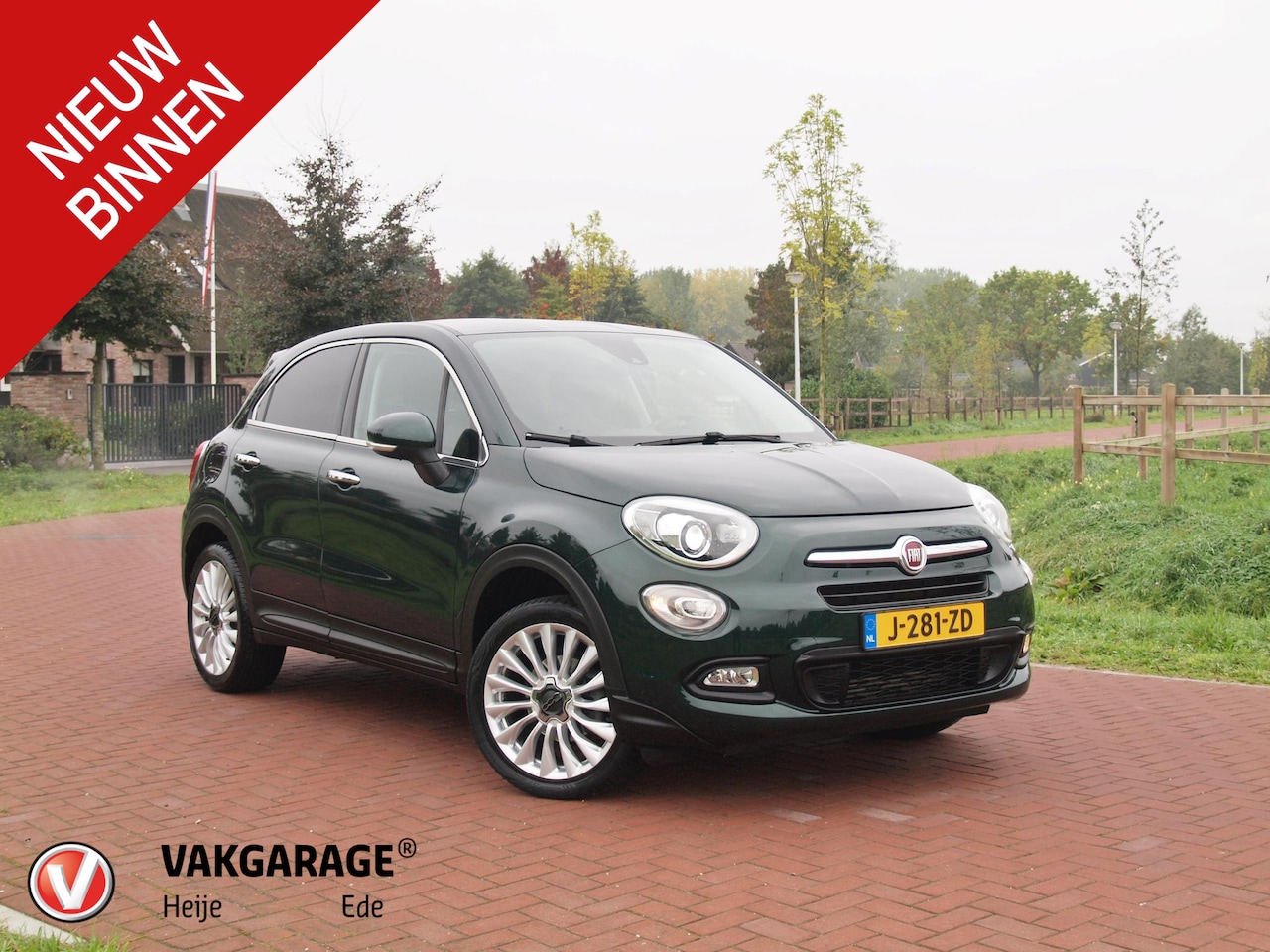 Fiat 500 X - 1.4 Turbo MultiAir Lounge | Automaat | Cruise Control | Leer | Stoelverwarming | - AutoWereld.nl