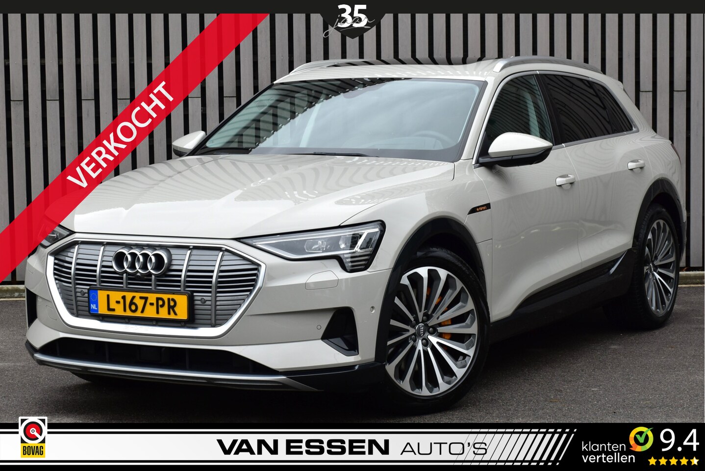 Audi e-tron - e-tron 55 Quattro advanced Pro Line Plus 95 kWh Pano Stoelventilatie Massage Full Options! - AutoWereld.nl