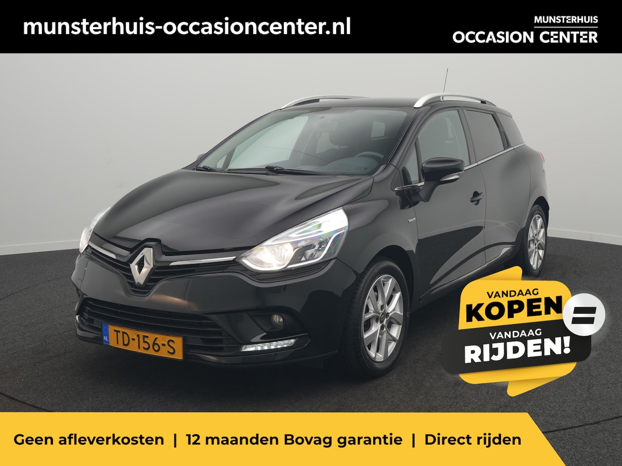 Renault Clio Estate - TCe 90 Limited - RIJKLAARPRIJS - Airco - Cruise Control - Lichtmetalen Velgen - AutoWereld.nl