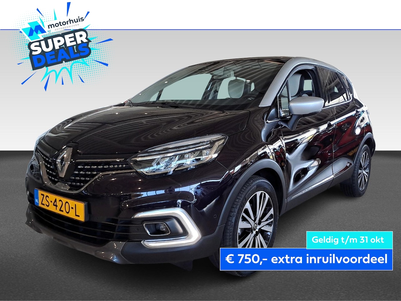 Renault Captur - 1.3 TCE 150PK AUTOMAAT INITIALE PARIS NAVI LEDER PANODAK LED PDC BOSE NAP - AutoWereld.nl