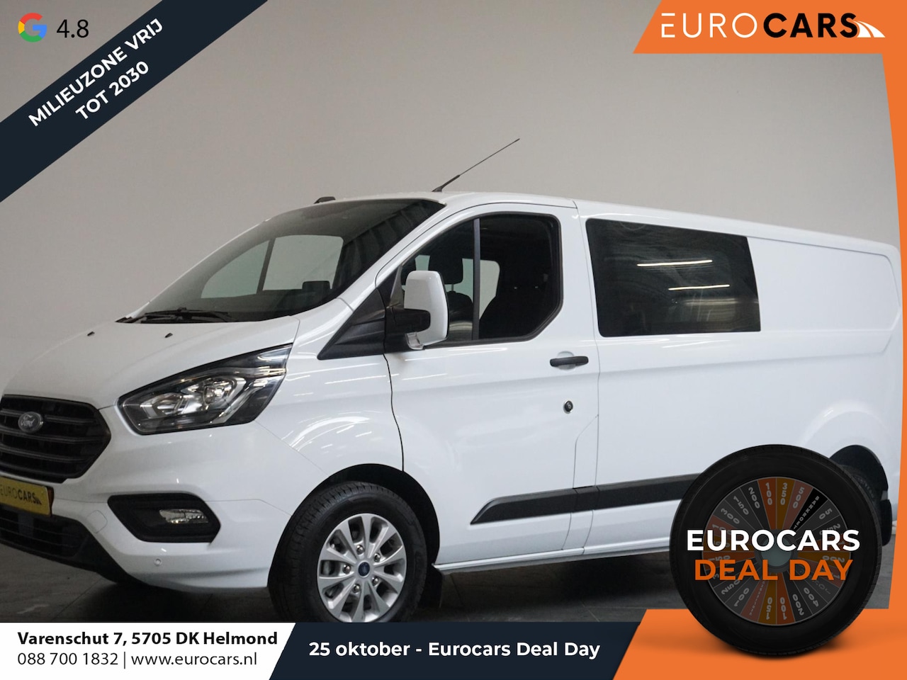 Ford Transit Custom - 300 2.0 TDCI L2H1 Trend Dubbele Cabine Navi Apple Carplay / Android Auto Trekhaak Cruise c - AutoWereld.nl