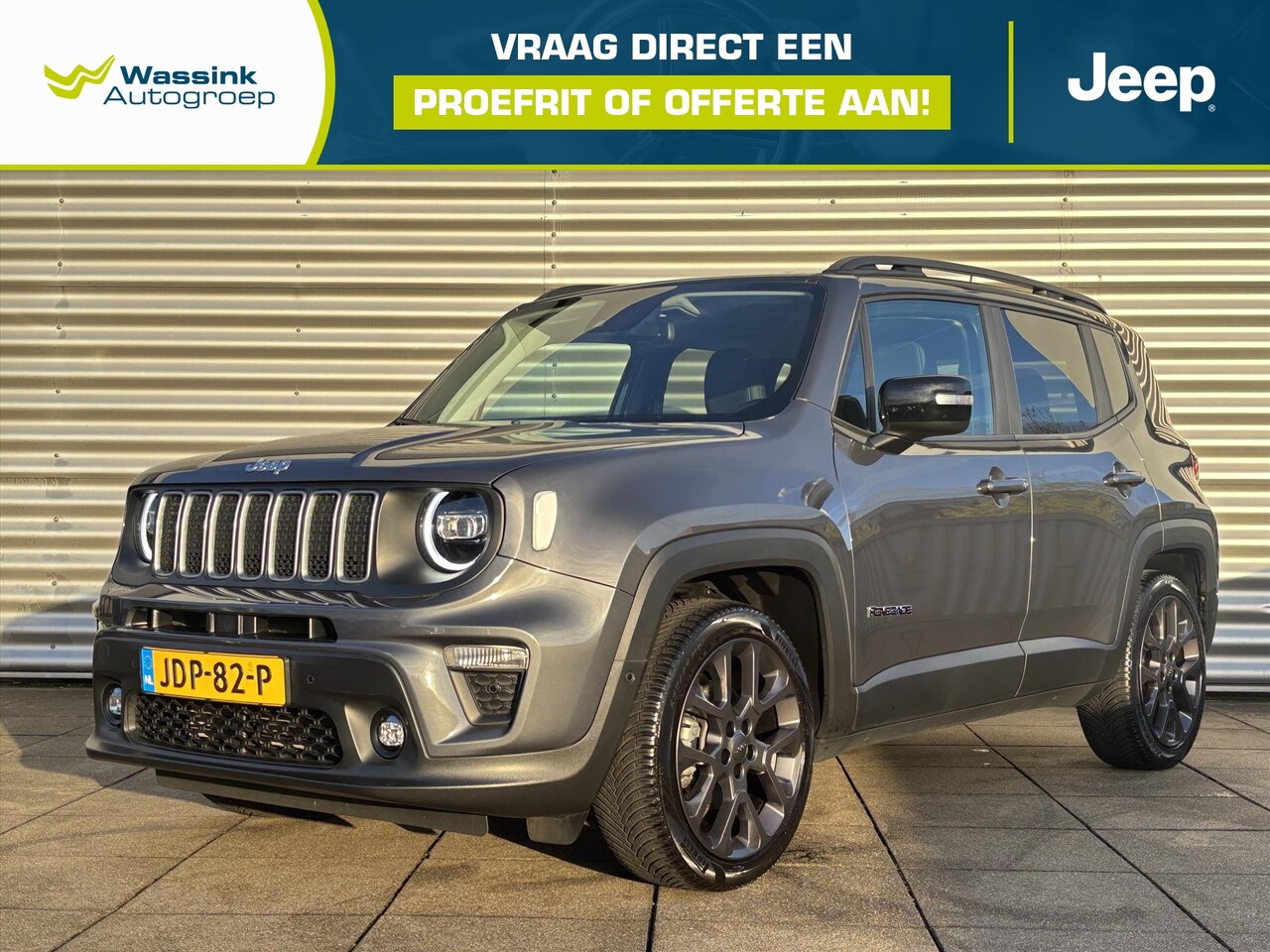 Jeep Renegade - 1.5T e-Hybrid 130pk Automaat S Navigatie | Camera | LED | Verwarmd Stuurwiel/Stoelen | Ele - AutoWereld.nl