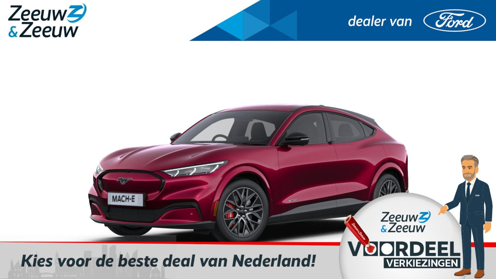 Ford Mustang Mach-E - Extended Premium RWD 88 kWh | Nieuw te Bestellen | Prijs inclusief Ford Voordeel | 600km W - AutoWereld.nl
