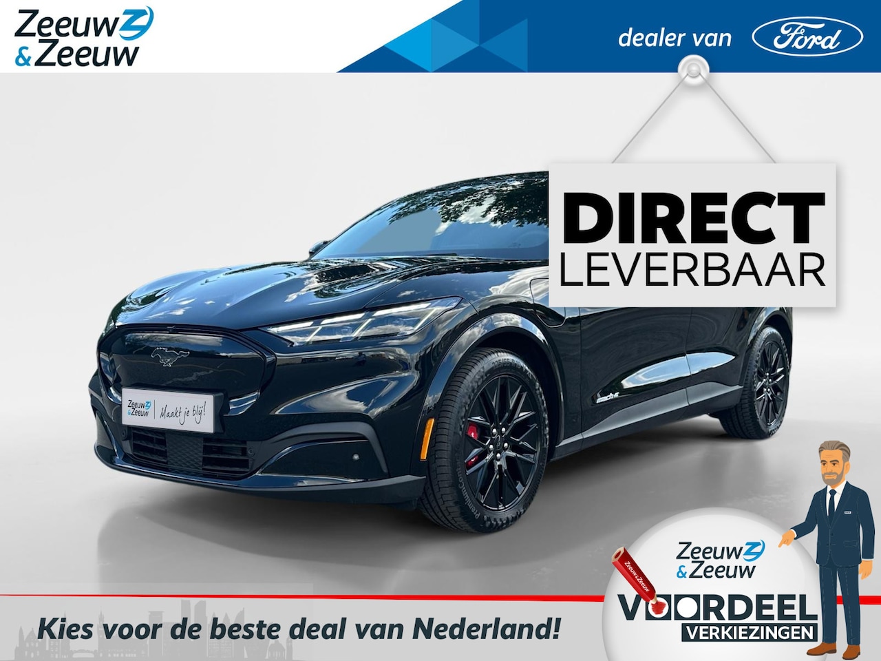 Ford Mustang Mach-E - Extended Premium RWD 88 kWh | Uit Voorraad Leverbaar | Prijs Inclusief 1000 Euro Ford Voor - AutoWereld.nl