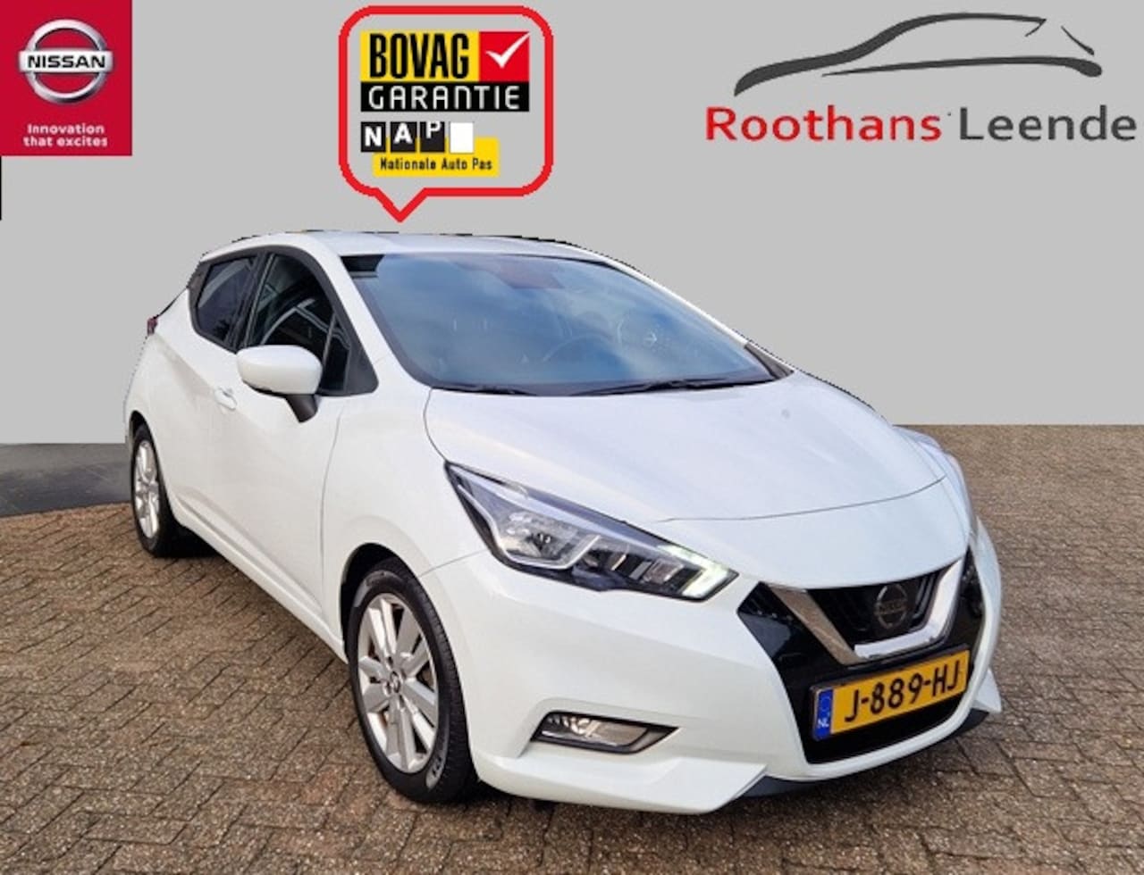Nissan Micra - 1.0 100PK IG-Turbo N-Connecta Connect Pack -Navi - Camera - AutoWereld.nl