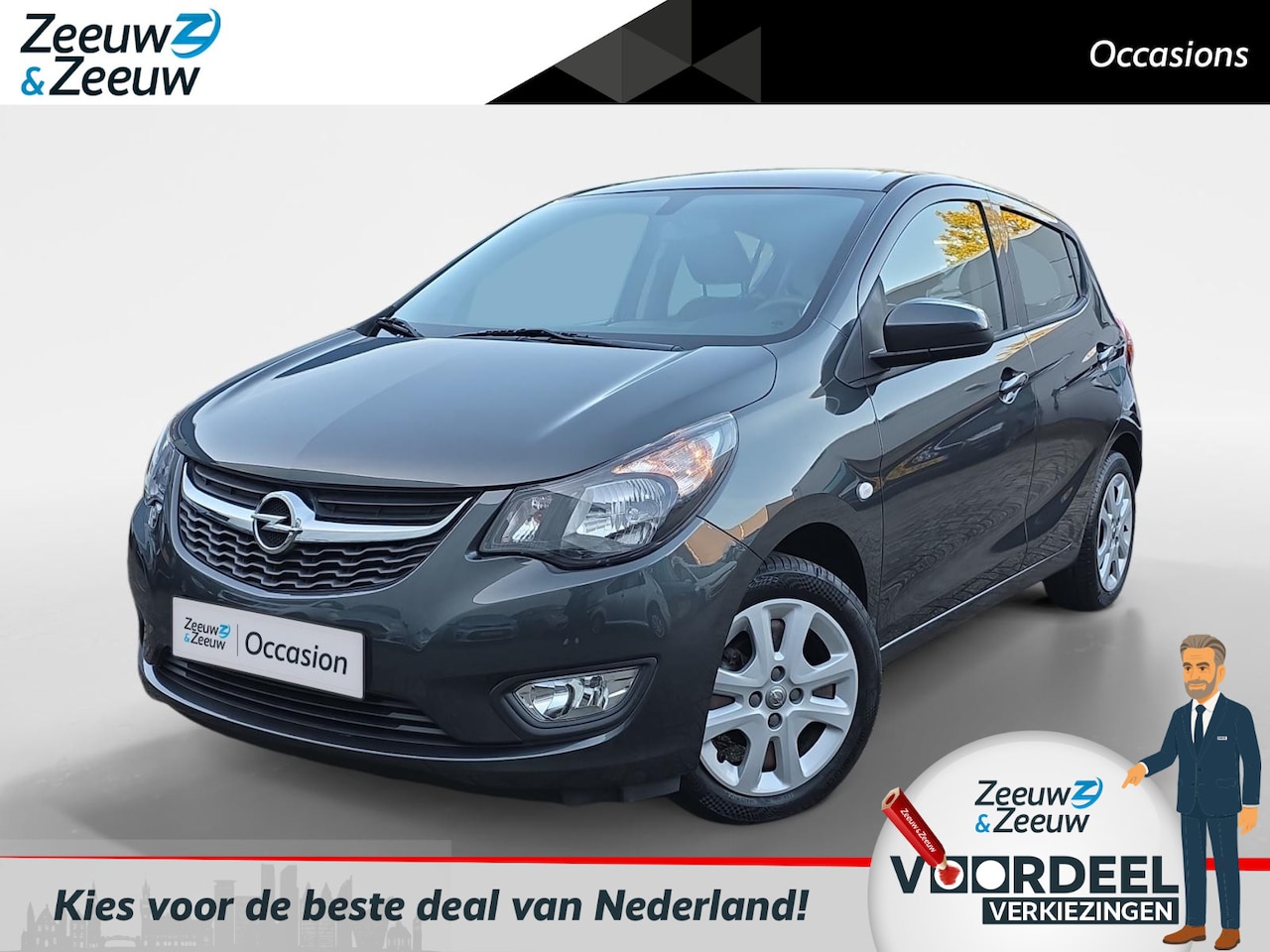 Opel Karl - 1.0 ecoFLEX Edition | 1e Eigenaar | Airco | Bluetooth |  Cruise control | 12 maanden garan - AutoWereld.nl