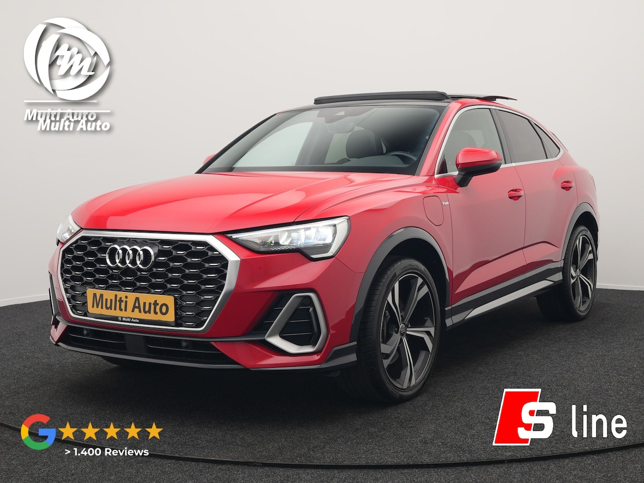 Audi Q3 Sportback - 45 TFSI e S Line Plug In Hybrid 245pk Dealer O.H PHEV | Panodak | Adaptive Cruise | Ledere - AutoWereld.nl