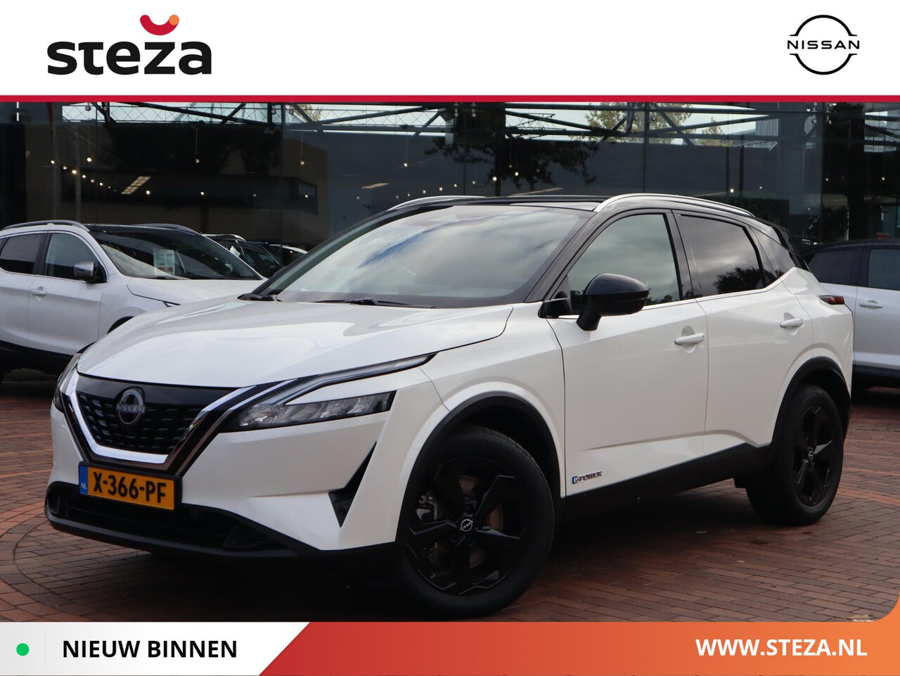 Nissan Qashqai - 1.5 e-Power Black Edition | Panoramadak | Stoel-, stuur-, en voorruitverw. | Trekhaak | - AutoWereld.nl