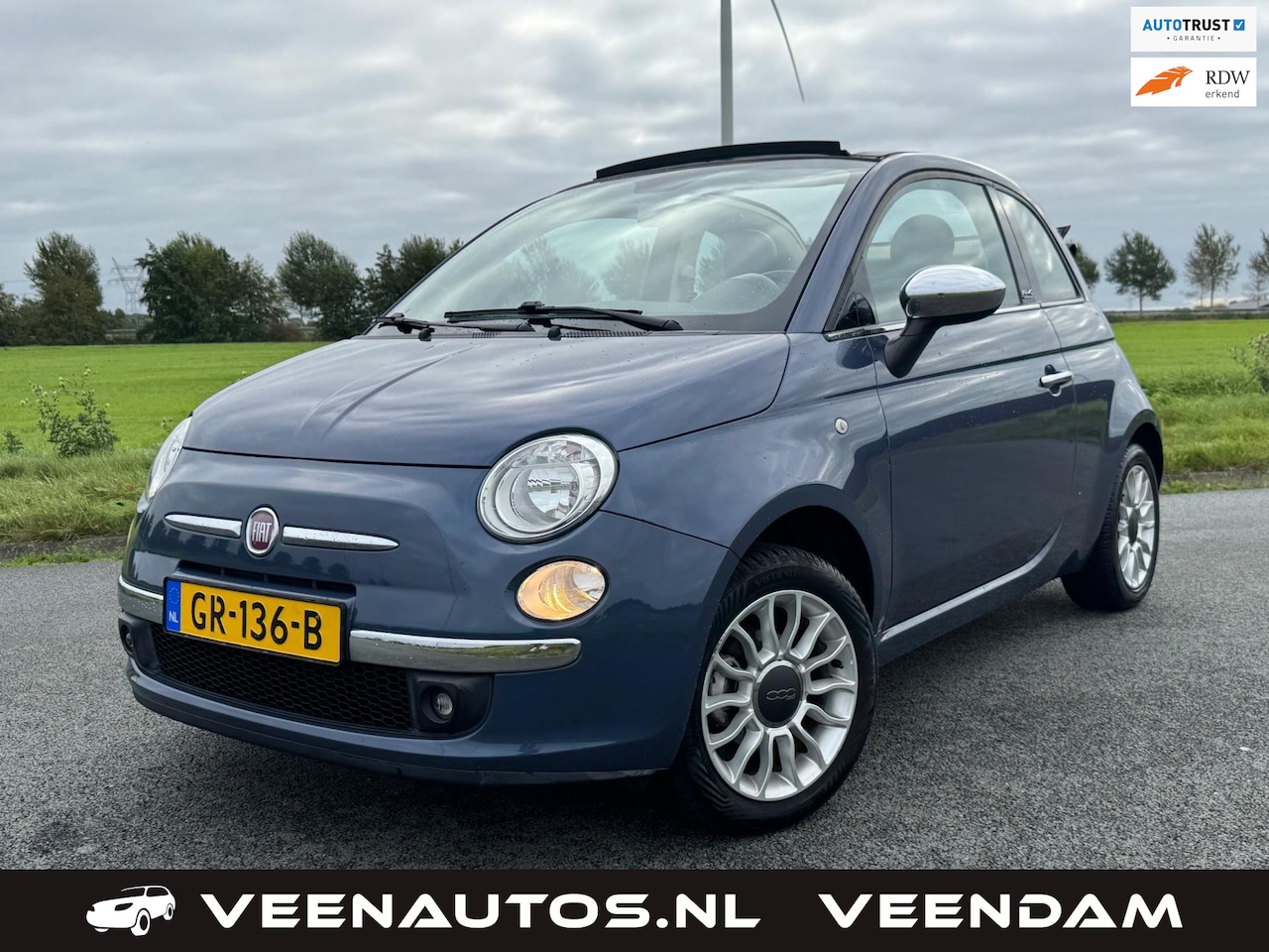 Fiat 500 C - 1.2 Lounge Cabrio CarPlay Airco Lichtmetaal - AutoWereld.nl