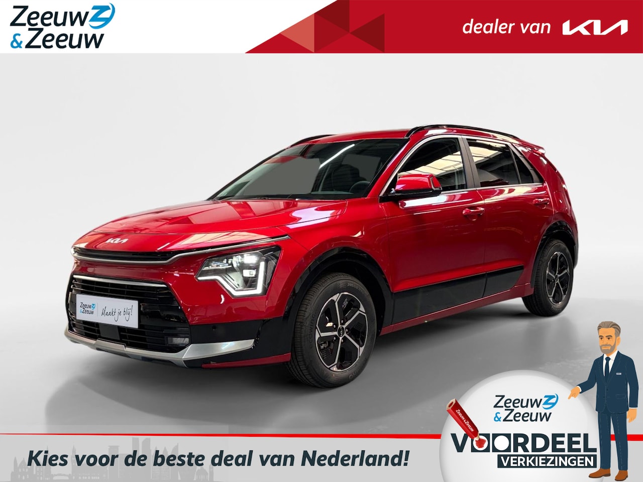 Kia Niro - 1.6 GDi Hybrid DynamicPlusLine | Enkele kleuren op voorraad bel voor info | Incl €3.250,- - AutoWereld.nl
