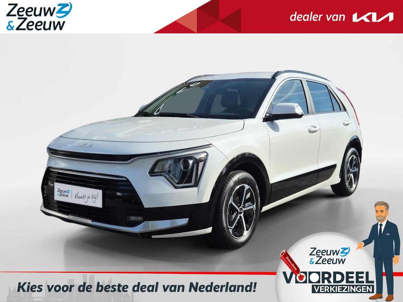 Kia Niro - 1.6 GDi Hybrid DynamicLine | Enkele kleuren op voorraad bel voor info | Incl €3.250,- inru - AutoWereld.nl