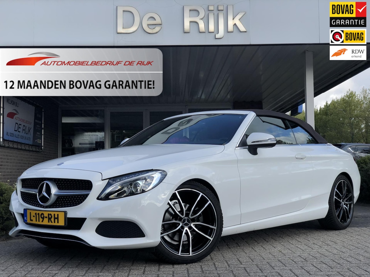 Mercedes-Benz C-klasse Cabrio - 200 Edition 1 (184PK!) | Leder, Navi, Camera, 19'' LMV, Climate, Cruise | Dealeronderhoude - AutoWereld.nl