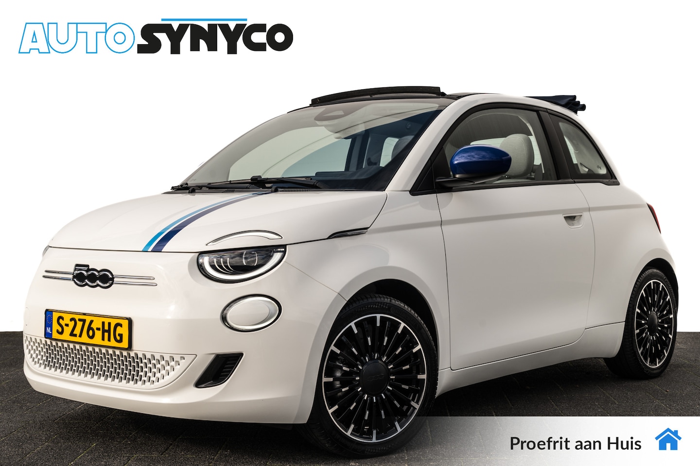 Fiat 500 C - Icon 42 kWh | Cabrio | 17 inch LMV | LED | Camera | Keyless | Lane Assist - AutoWereld.nl