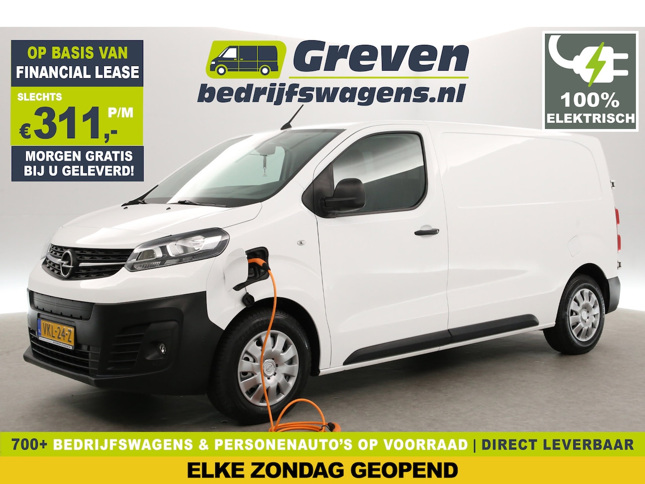 Opel Vivaro-e - L2H1 Edition 75 kWh | Elektrisch | Airco | Cruise | 3-Zits | Carplay | Camera | Navi | Par - AutoWereld.nl