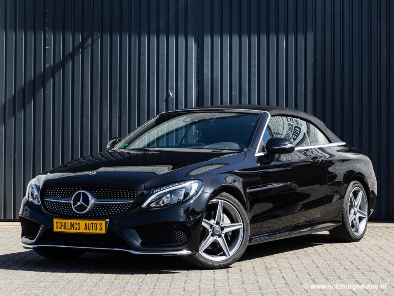 Mercedes-Benz C-klasse Cabrio - C200 Cabrio AMG-Line Automaat 60.000km Camera Navi Burmester Airscarf Head-up - AutoWereld.nl