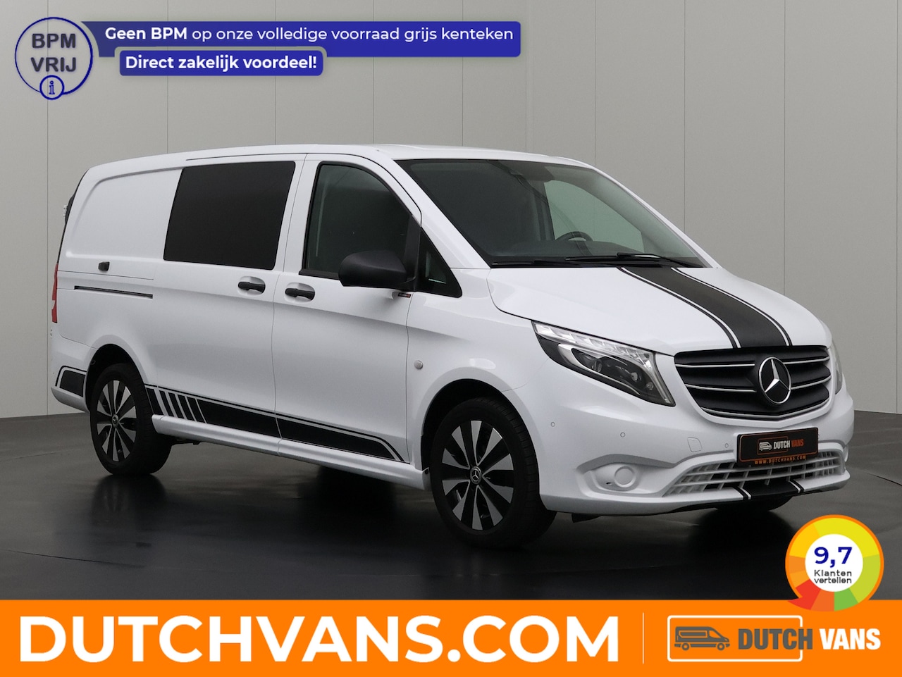 Mercedes-Benz Vito - 116CDI 9G-Tronic Automaat Lang Sport Edition | 2xSchuifdeur | Leder | Navigatie | Camera | - AutoWereld.nl