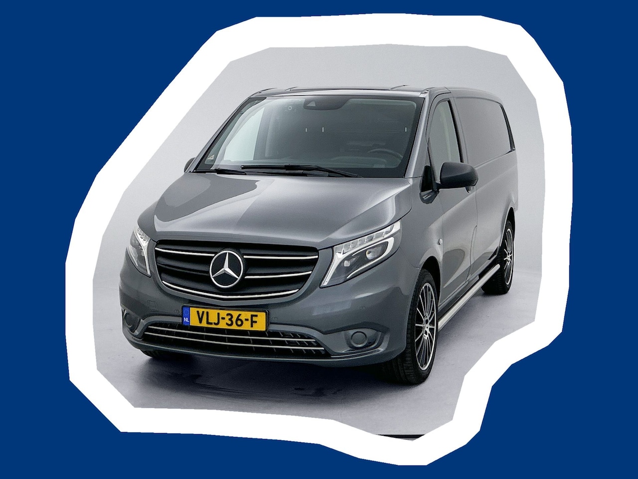 Mercedes-Benz Vito - 116 CDI Lang Led Adaptieve cruisecontrol Betimmering Parkeersensoren Selenietgrijs - AutoWereld.nl
