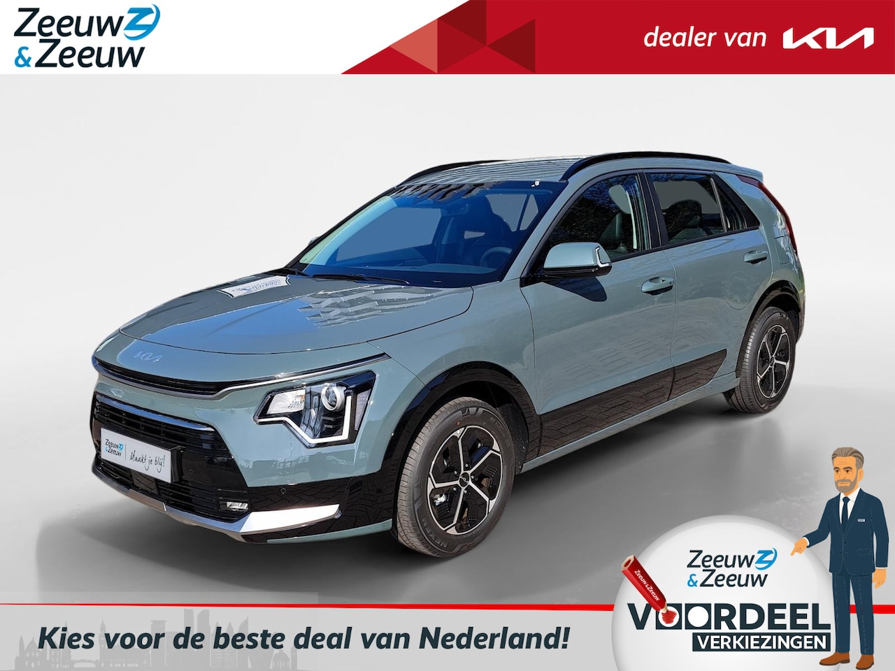 Kia Niro - 1.6 GDi Hybrid DynamicLine | Enkele kleuren op voorraad bel voor info | Incl €3.250,- inru - AutoWereld.nl