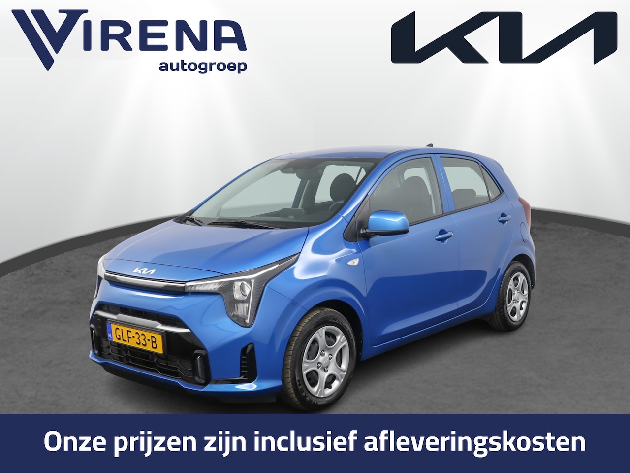 Kia Picanto - 1.0 DPI DynamicLine - Airco - Cruise Control - Apple/Android Carplay - Navigatie - Fabriek - AutoWereld.nl