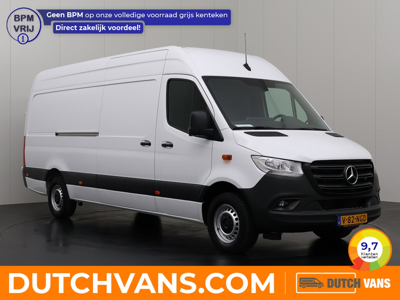 Mercedes-Benz Sprinter - 315CDi L3H2 Maxi | 3400 KMST !!!! | Navigatie | Camera | 3-Persoons | Betimmering - AutoWereld.nl