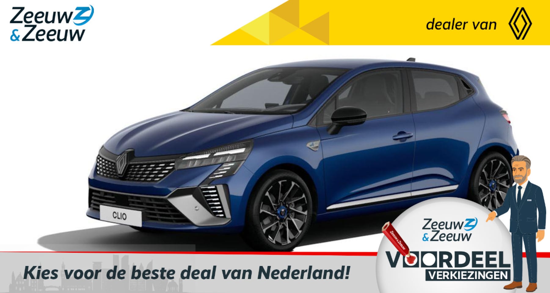 Renault Clio - 1.6 E-Tech Full Hybrid 145 esprit Alpine | €3000,- korting bij aflevering dit jaar | Snel - AutoWereld.nl