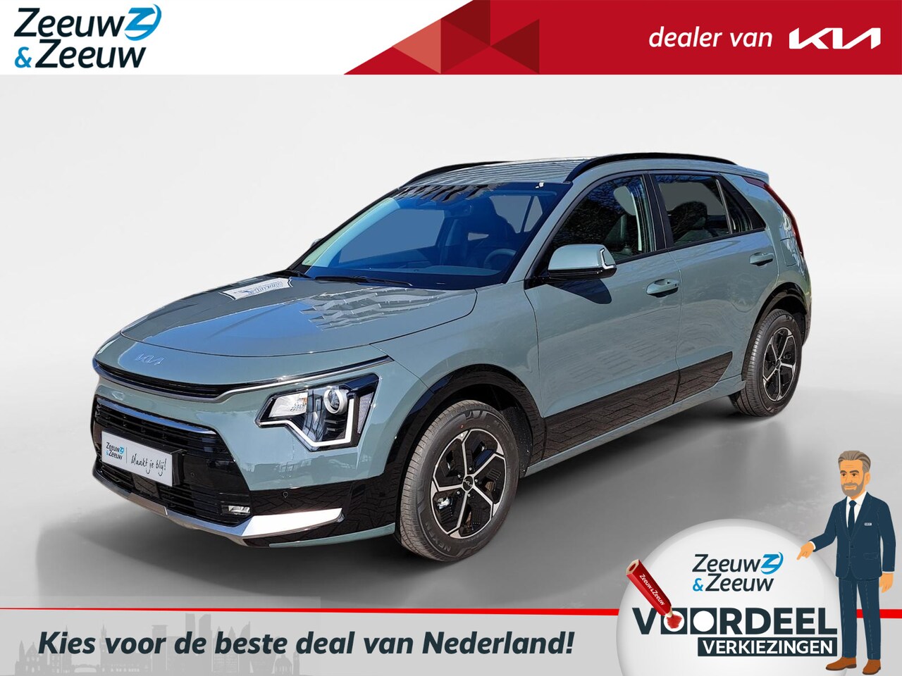 Kia Niro - 1.6 GDi Hybrid DynamicLine | Enkele kleuren op voorraad bel voor info | Incl €3.250,- inru - AutoWereld.nl