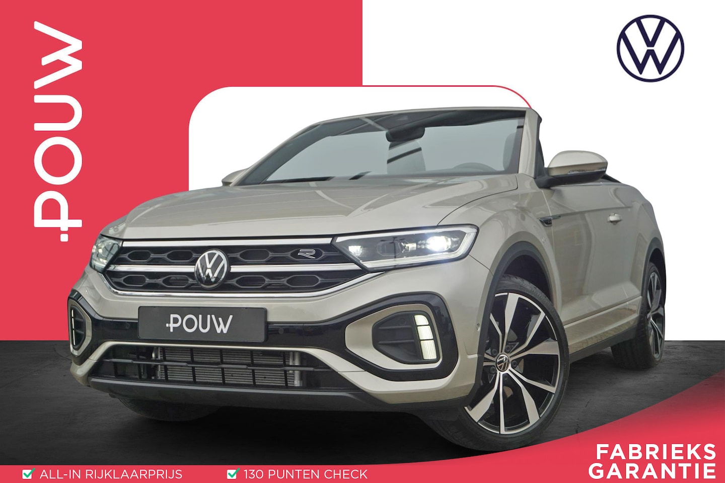 Volkswagen T-Roc Cabrio - 1.5 TSI 150pk DSG R-Line | Stoelverwarming | Dodehoekdetectie | IQ Light - AutoWereld.nl