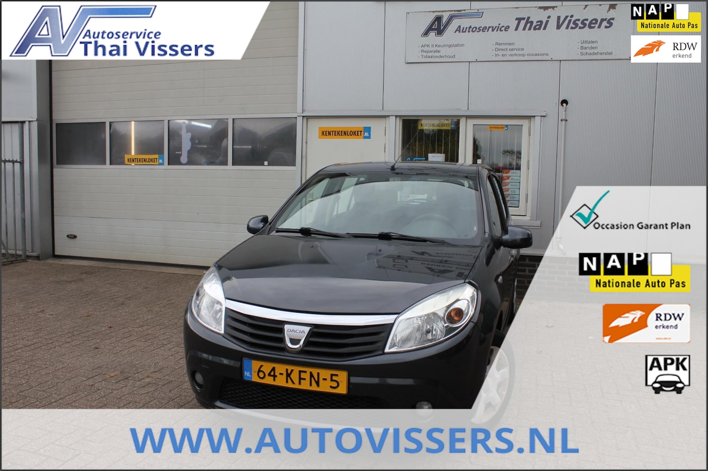 Dacia Sandero - 1.2 Lauréate 5 Deurs Airco Elektr pak Apk - AutoWereld.nl