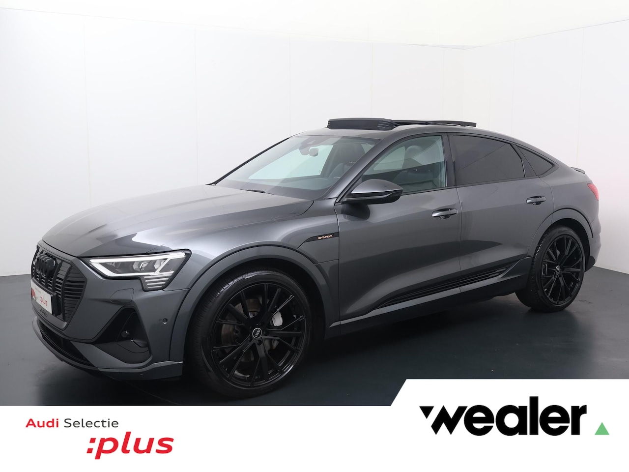 Audi e-tron Sportback - 55 quattro S edition 95 kWh | 408 PK | SoH 93% | Luchtvering | Elektrisch panorama dak | S - AutoWereld.nl