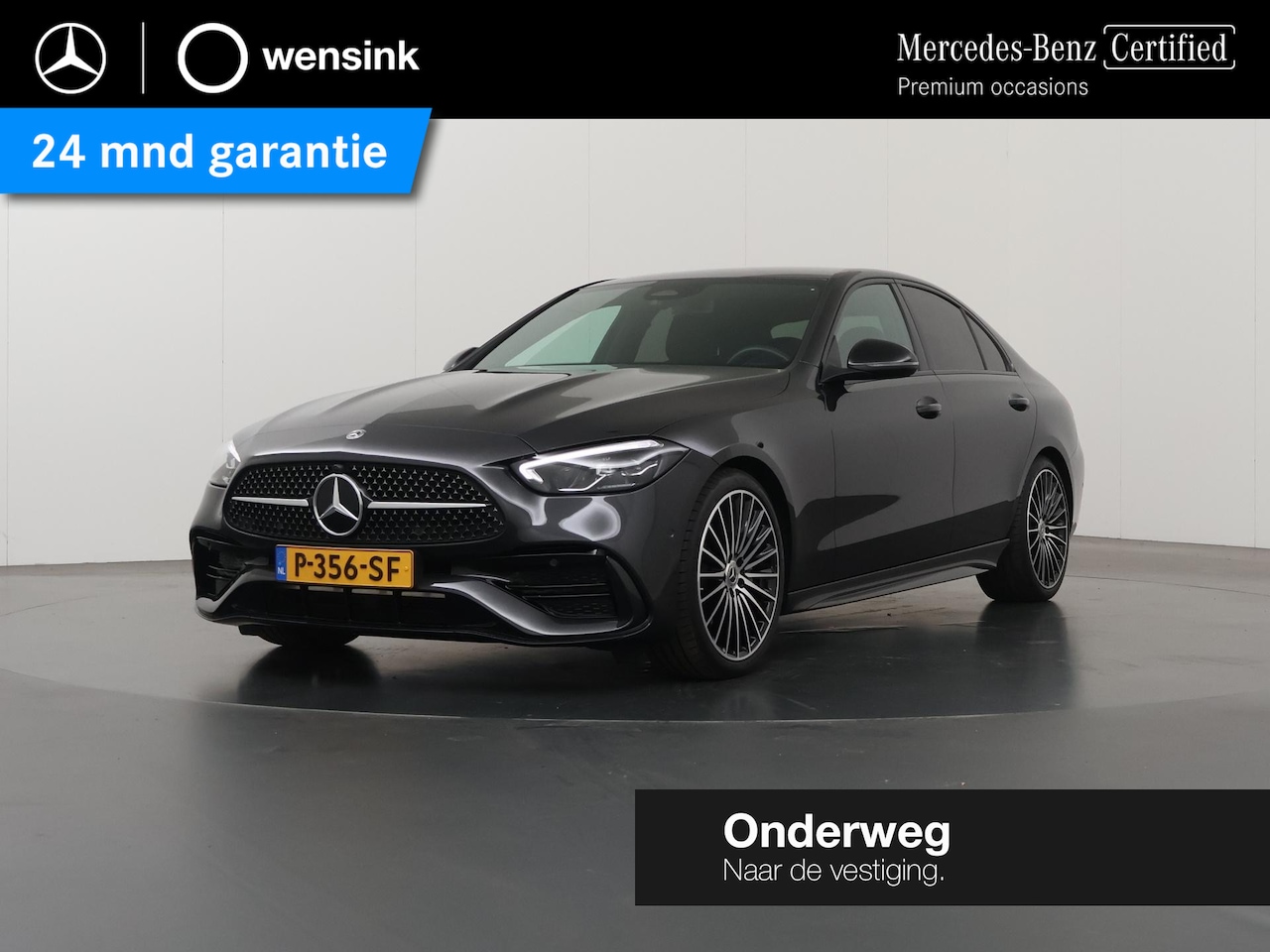Mercedes-Benz C-klasse - 180 AMG Line | Night | 19" multispaaks lichtmetalen velgen | Achteruitrijcamera | Stoelver - AutoWereld.nl