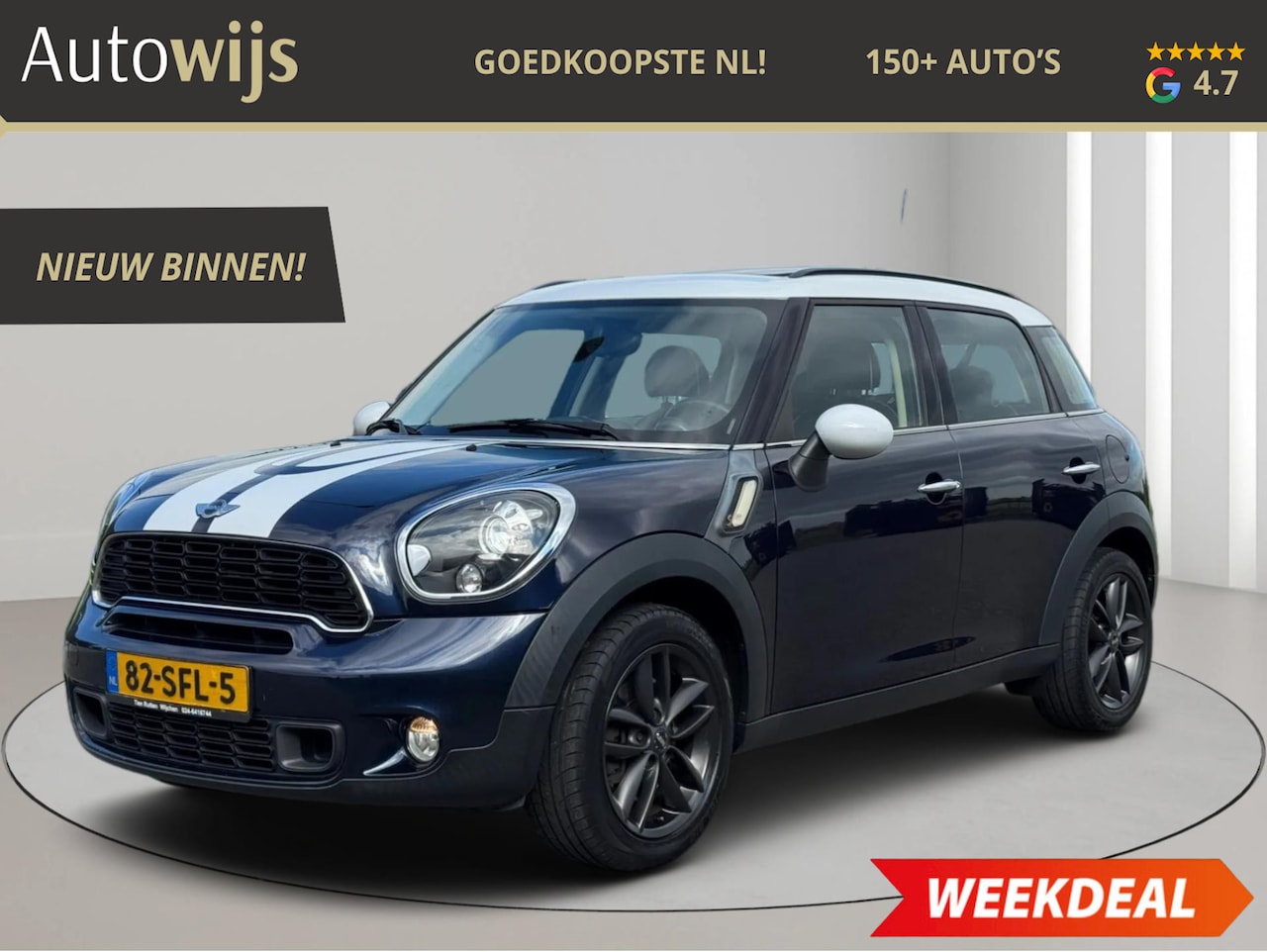 MINI Countryman - Mini 1.6 Cooper S|PANO|LEDER|H&K|NAVI|NL AUTO|KETTING VV - AutoWereld.nl