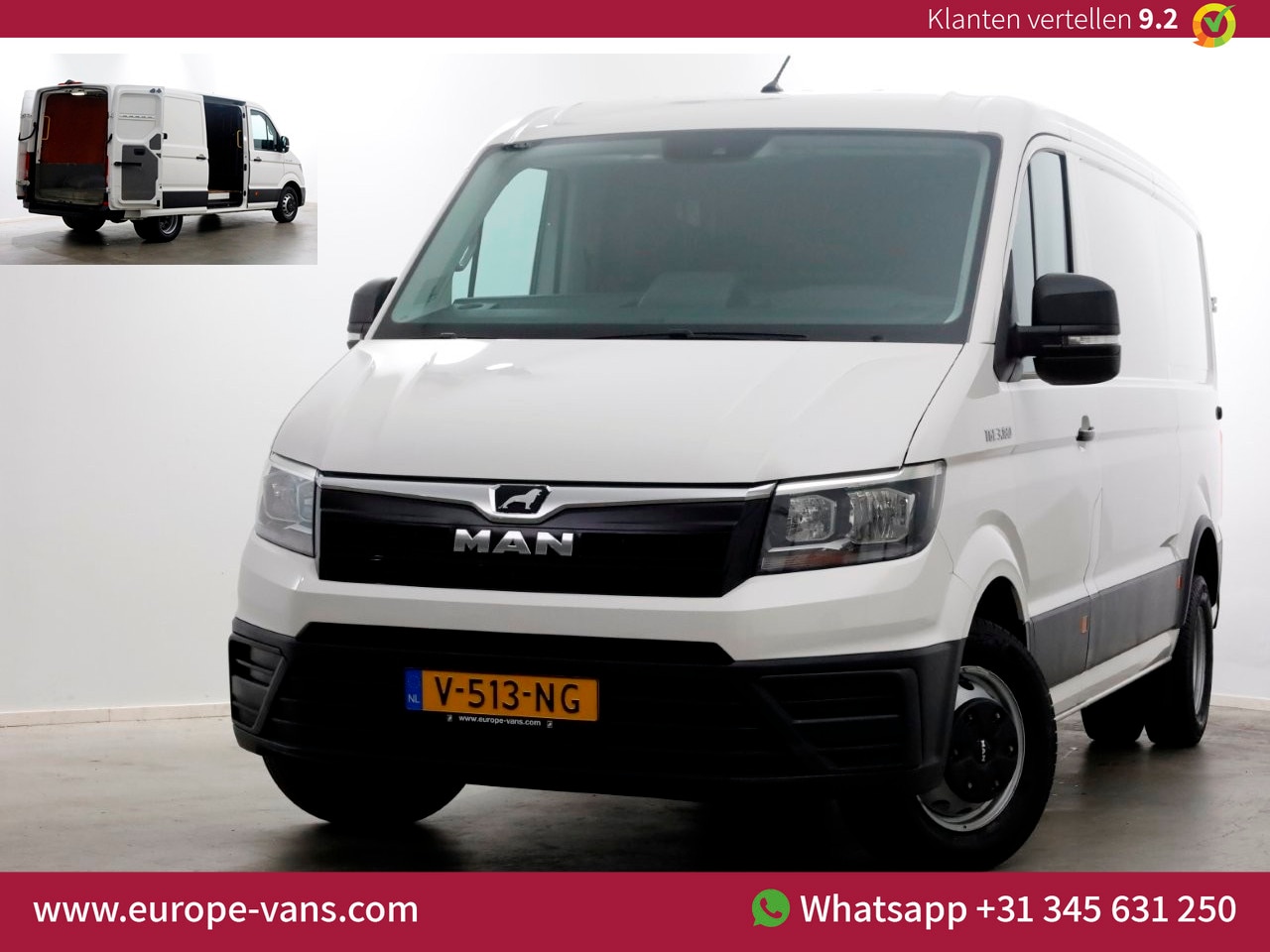 MAN TGE - 5.180 2.0 177pk L3H2 (L2H1) Dubbel Lucht Navi/Camera/Trekgewicht 3500kg 03-2018 - AutoWereld.nl
