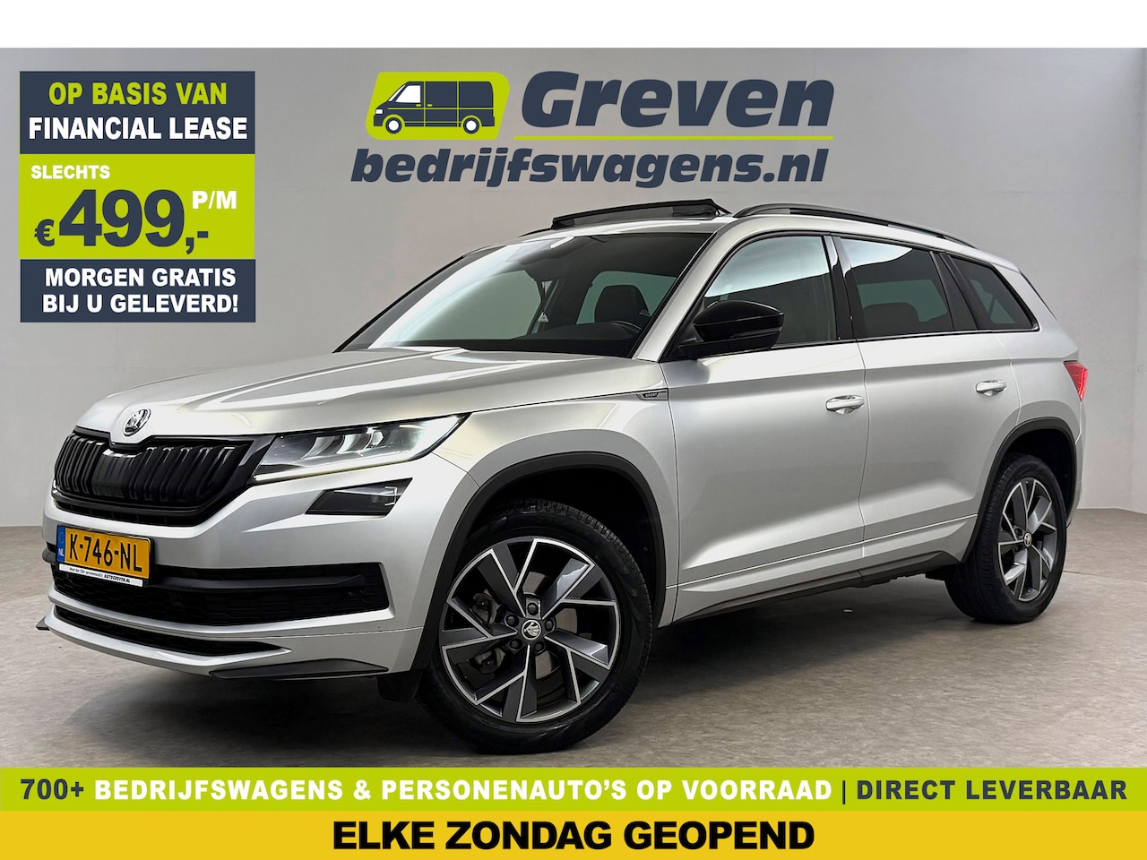 Skoda Kodiaq - 1.5 TSI 150PK Sportline Business 7p | Pano | Sfeer | Virtual | Carplay | Trekh. | Camera | - AutoWereld.nl