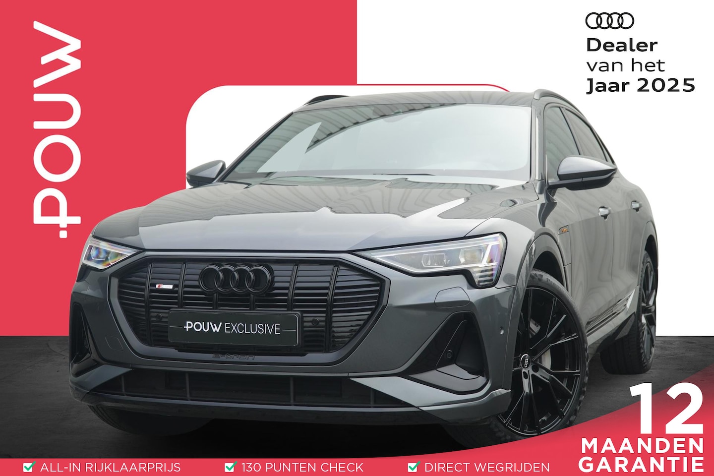 Audi e-tron Sportback - 55 408pk quattro S Edition 95 kWh | Adaptive Cruise | Lucht Vering | Geheugen Bestuurderss - AutoWereld.nl