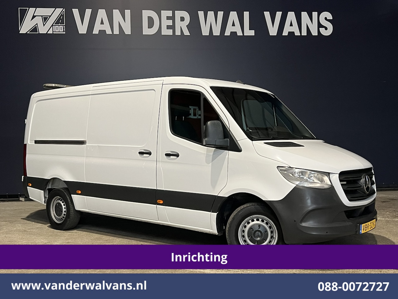 Mercedes-Benz Sprinter - 316 CDI 164pk 3500kg Trekhaak L2H1 inrichting Euro6 Airco | Omvormer Camera, Apple Carplay - AutoWereld.nl