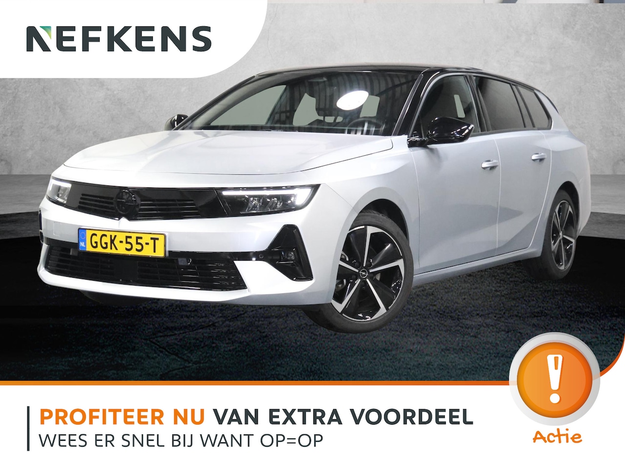 Opel Astra Sports Tourer - 1.2 136PK Turbo Hybrid GS Automaat | head-up display | 360° Camera | Navigatie | Stoel/Stu - AutoWereld.nl