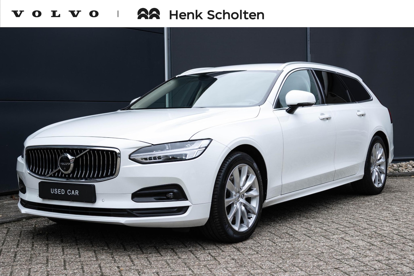 Volvo V90 - B4 Business Pro | Blond Lederen Bekleding | 360° Parkeercamera | Parkeersensoren Voor & Ac - AutoWereld.nl