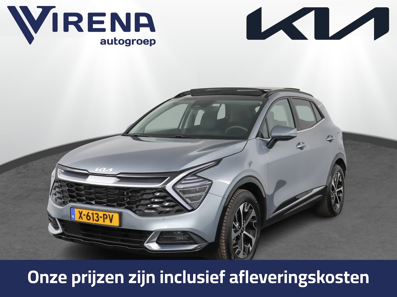 Kia Sportage - 1.6 T-GDi Hybrid DynamicPlusLine Schuif-/kanteldak - Stoel- en stuurverwarming Fabrieksgar - AutoWereld.nl